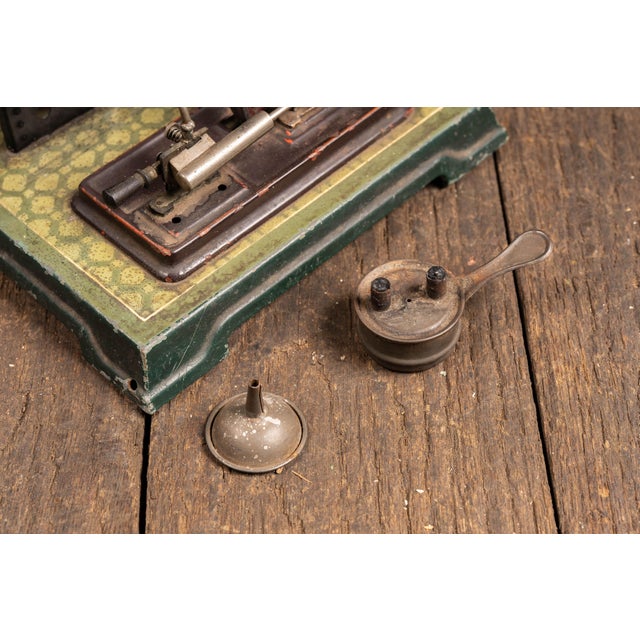 Metal Early 20th Century Bing German Tabletop Live Steam Engine Model For Sale - Image 7 of 8