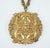 Metal Miriam Haskell Ornate Gold Plated Asian Chinoiserie Medallion Necklace, 1950's For Sale - Image 7 of 12