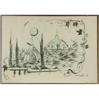 Felice Ludovisi, The Domes, 1968, Lithograph, Framed For Sale