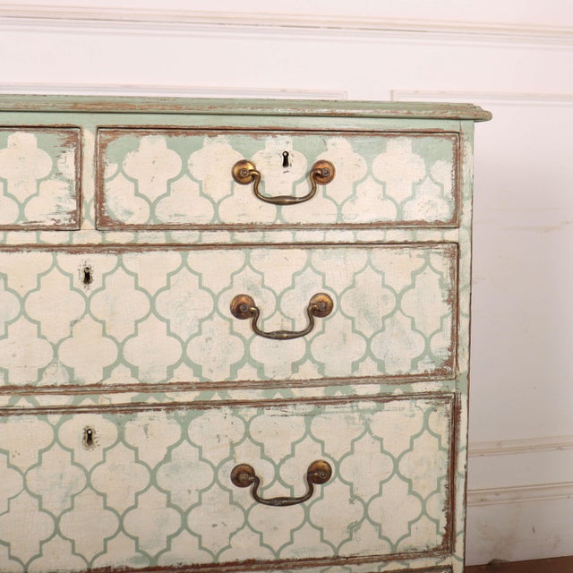 English Painted Chest of Drawers For Sale - Image 3 of 11