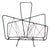 Vintage Metal Magazine Rack, 1950s For Sale