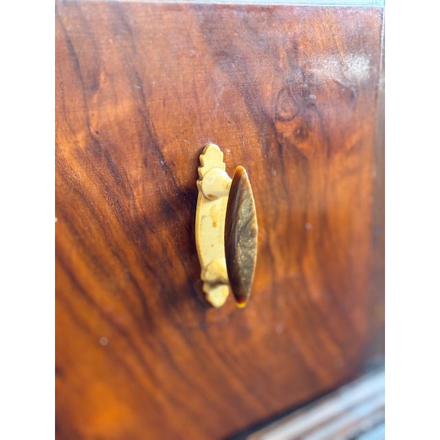Antique Victorian Dressing Table With Tri-Fold Mirrors and Celluloid Handles (French Ivory) For Sale - Image 18 of 18