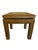 Mid 20th Century Mid 20th Century Faux Leather Brown Parsons Style Stool For Sale - Image 5 of 11