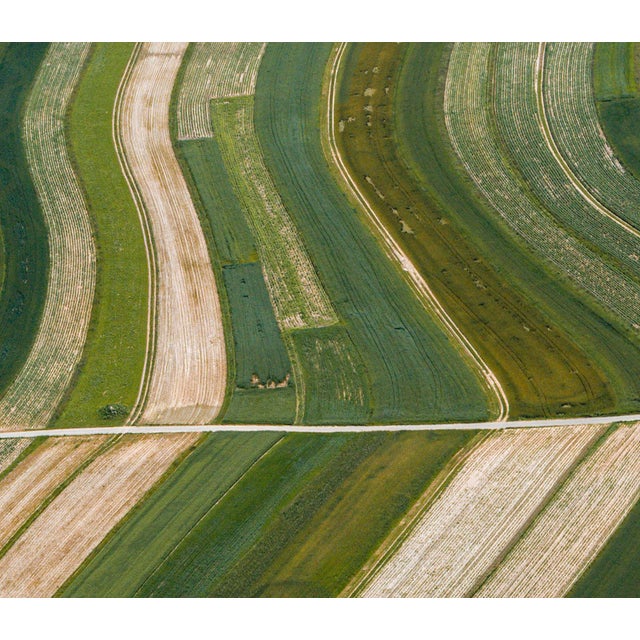 "Stripes_of_Suloszowa_007" Contemporary Aerial View Limited Edition Photograph by Bernhard Lang For Sale - Image 4 of 9