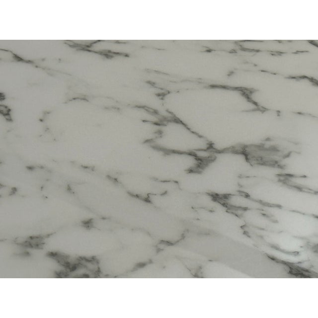 White Modway Lippa Artificial Marble Top Table, 54 Inches For Sale - Image 8 of 12