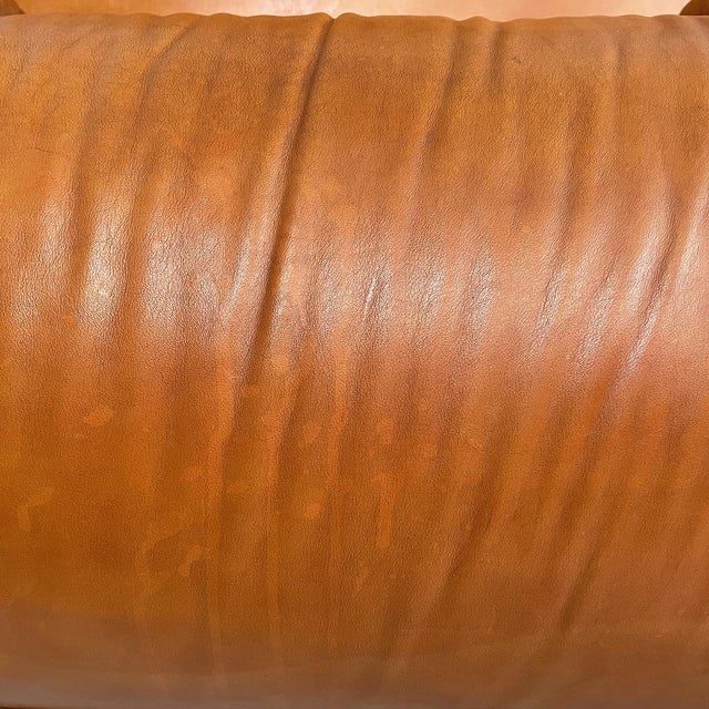 Italian Modern Brown Leather Armchairs, 1970s, Set of 2 For Sale - Image 6 of 18