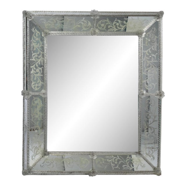 Antique Venetian Wall Mirror For Sale