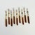 Mid-Century Modern Mid 20th Century Mid Century Modern Stainless Steel With Wood Handles Cocktail Forks - Set of 9 For Sale - Image 3 of 6