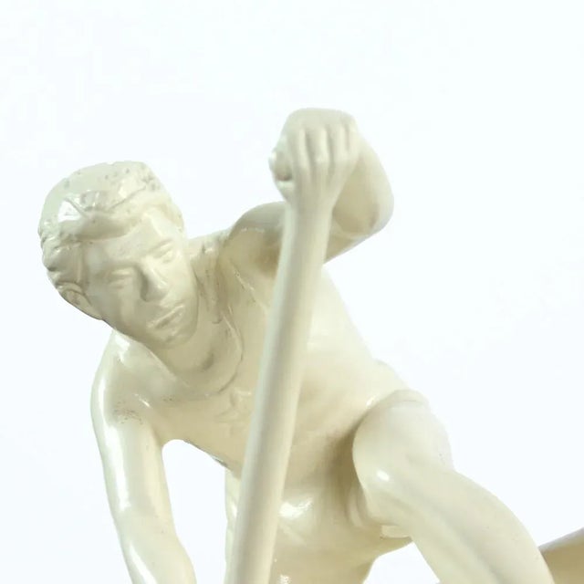 Sculpture Materials Sculpture of Rower, Jihokera, Czechoslovakia, 1960s For Sale - Image 7 of 9