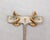 Boucher Vintage 1960s Signed Boucher Modernist Goldtone Loop Clip Earrings-2 Pieces For Sale - Image 4 of 8
