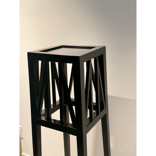 Elegant, simple set of wooden pedestals. These were design by DWS, Inc (Deborah Wecselman Design) and manufactured in...