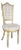 Hollywood Regency Louis XVI Style Vintage White Dressing or Accent Chair Attributed to Prince Howard For Sale