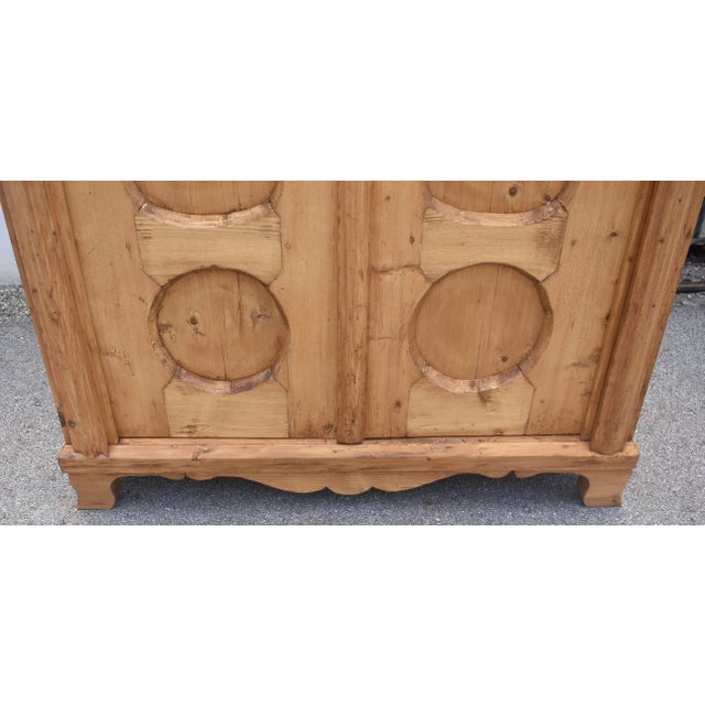 Pine Two Door Armoire, Hungary For Sale - Image 11 of 15