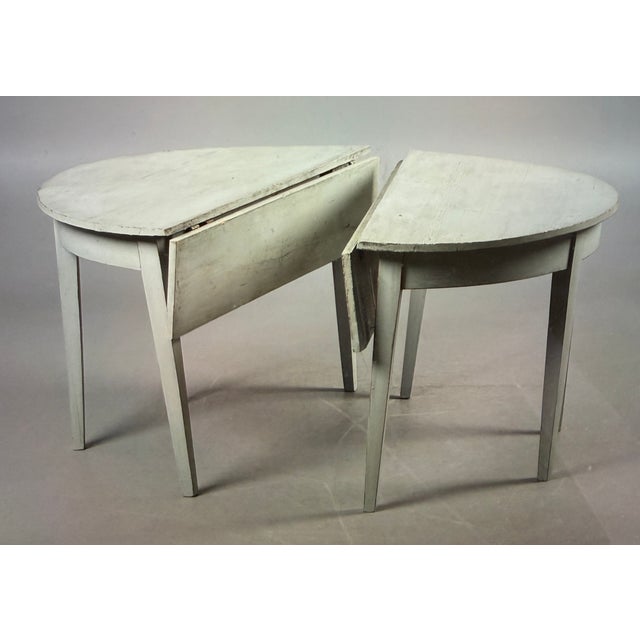 Wood Crescent-Shaped Consoles, 1860, Set of 2 For Sale - Image 7 of 7