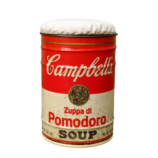 Andy Warhol Campbells Soup Can Stool by Dino Gavina for Studio Simon, Italy, 1970s For Sale - Image 10 of 10