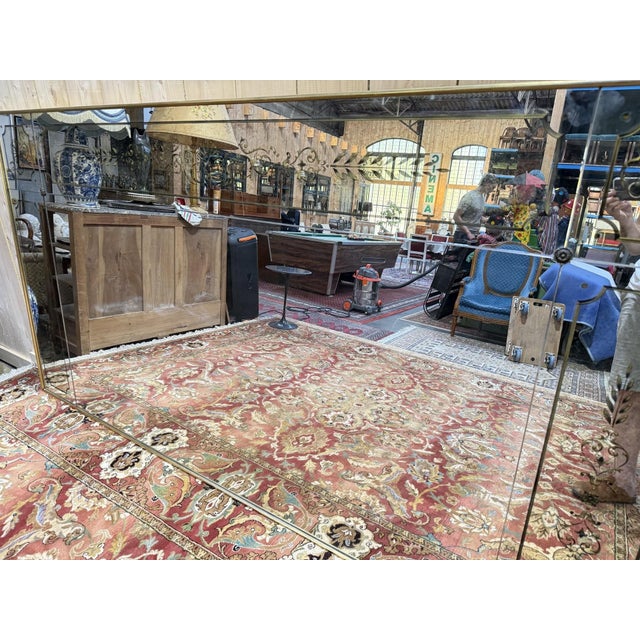 Large Venetian Art Nouveau Style Brasserie Mirror, 1960s For Sale - Image 6 of 7