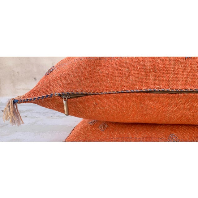 Textile Moroccan Cactus Sabra Pillow Covers - a Pair For Sale - Image 7 of 11