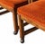1970s 1970's Bernhardt Mid Century Modern Burnt Orange Velvet Rolling Dining Chairs - Set of 4 For Sale - Image 5 of 11