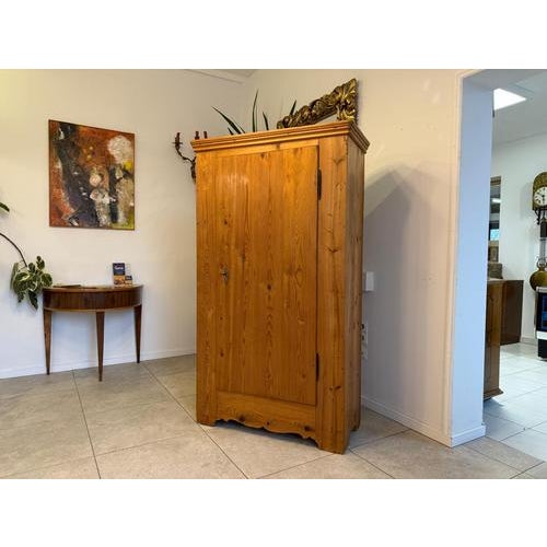 Original antique Biedermeier pantry cupboard made of solid/softwood. Dimensions: Height x Width x Depth 174 x 99 x 47 cm....