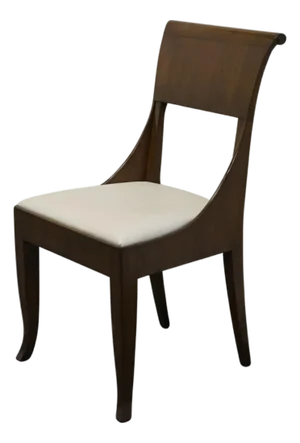 Baker Furniture Solid Mahogany Transitional Contemporary Dining Side Chair 2899-3579
