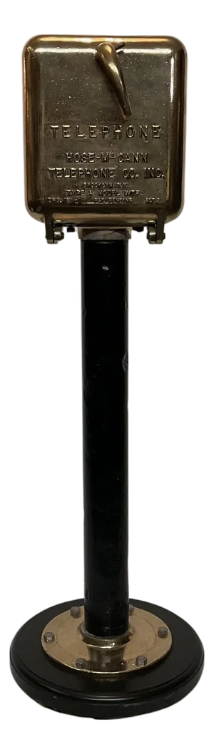 Solid Brass Ships Telephone On Pedesta