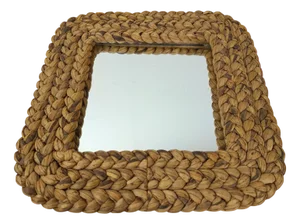 Vintage Rope Mirror by Adrien Audoux & Frida Minet, 1970s