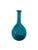 Beautiful free-blown turquoise chestnut form flask with applied collared mouth and pontil scar. The color is truly...