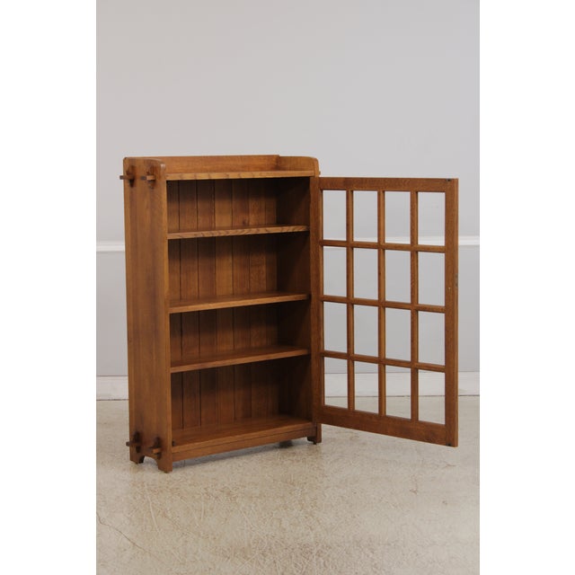 Stickley Stickley Mission Oak 1 Door Bookcase For Sale - Image 4 of 18