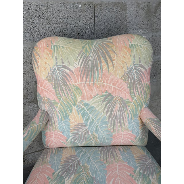 A Pair of Palm Beach Regency Coastal Style Bergere Armchairs by Sherrill Furniture. Circa 1980s For Sale - Image 16 of 18