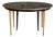 Mid-20th Century Black Lacquered and Gilt Metal Extension Dining Table in the Style of Maison Jansen For Sale