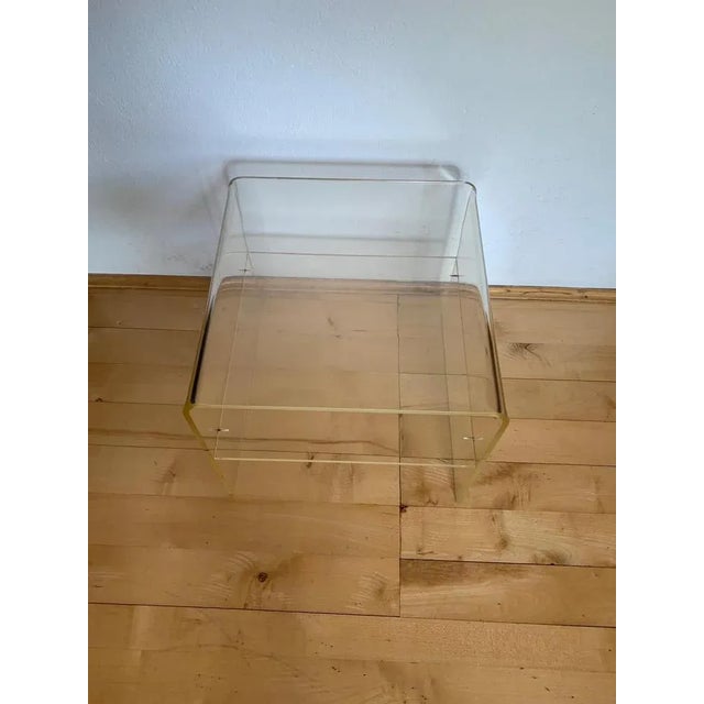 Acrylic Glass Auxiliary Table, 1970s For Sale - Image 3 of 10