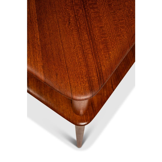 Danish Mid-Century Modern Two-Tiered 'Minerva' Table in Solid Teak Attributed to Peter Hvidt & Orla Mølgaard for France & Sons, Denmark, C. 1960s For Sale - Image 17 of 18