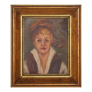 Portrait of Lady, Unknown Artist Oil on Canvas For Sale