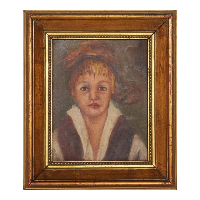 Portrait of Lady, Unknown Artist Oil on Canvas For Sale
