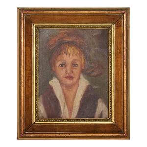 Portrait of Lady, Unknown Artist Oil on Canvas