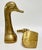 Pair of Large Mid-Century Brass Duck Head Bookends, Sarried Style, Circa 1950 For Sale - Image 15 of 17