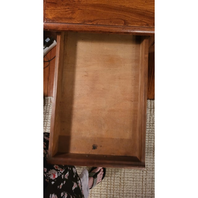 Brown Mid 20th Century Stickley Knee Hole Desk For Sale - Image 8 of 11