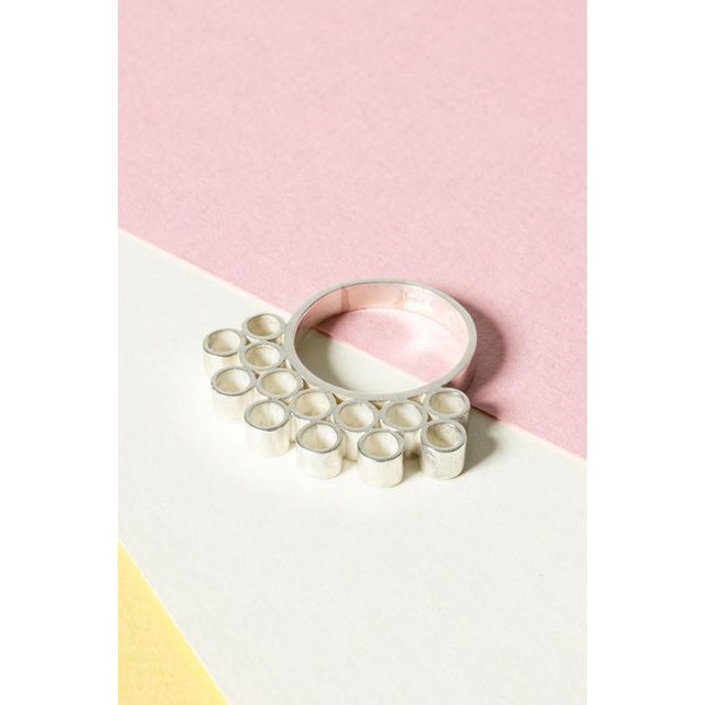 Silver Ring from Cecilia Johansson, 1964 For Sale - Image 6 of 8