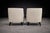 White Pair of Armchairs in Hardwood & Off White Upholstery, Joaquim Tenreiro, 1950s For Sale - Image 8 of 9