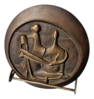 Bronze Bas-Relief Medallion Sculpture