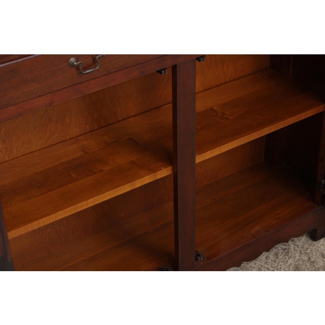 Wood Country French 2 Drawer 2 Door Cherry Server For Sale - Image 7 of 15