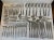 Extensive flatware cutlery set made by G. Borgstrøms Sølvvarefabrik in Hvidovre Denmark during the 140s. This...