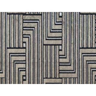 Groundworks Louvered Maze Cut Velvet Fabric For Sale