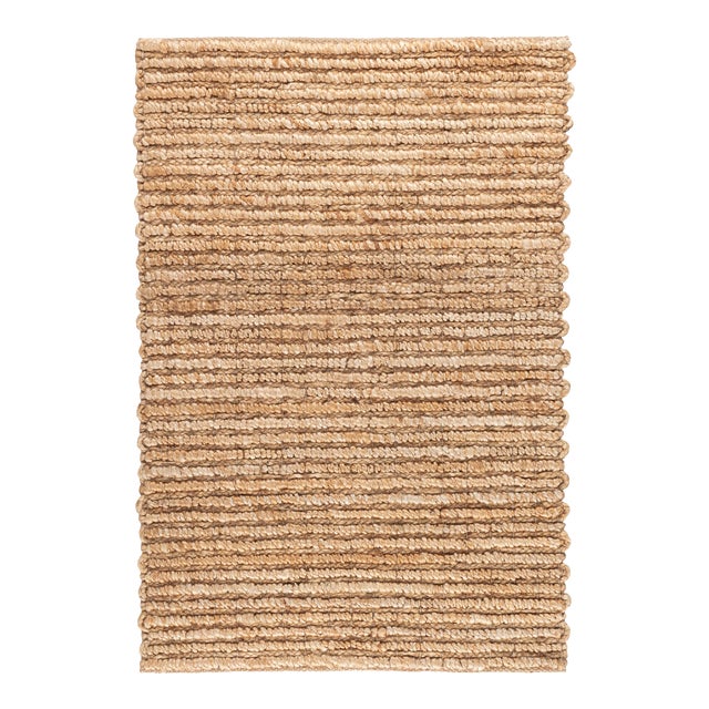 Dash & Albert by Annie Selke Dunes Natural Woven Jute Rug, 7' 6" x 9' 6" For Sale