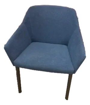 Blue Mid-Century Accent Chair