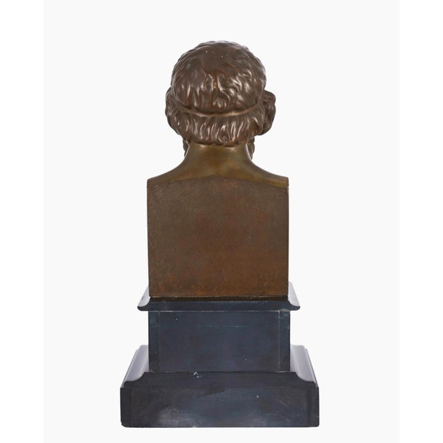 Anonymous, Portrait Bust of Homer, 1900, Bronze For Sale - Image 5 of 8