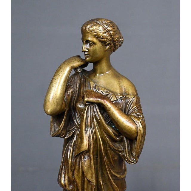 Raingo Frères after Praxiteles, Diana of Gabii, Late 19th Century, Bronze For Sale - Image 17 of 18