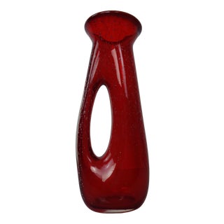 Red Murano Glass Vase, Italy, 1960s For Sale