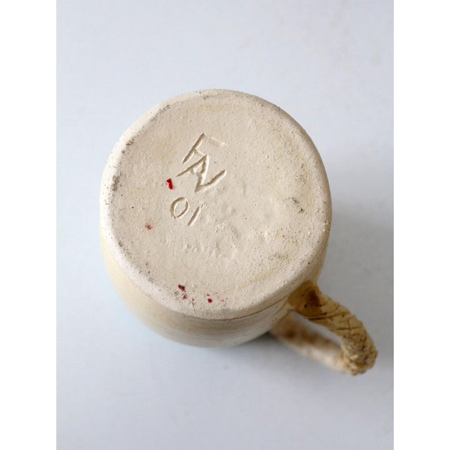 Vintage Coastal Studio Pottery Mug For Sale - Image 10 of 11