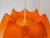 Orange Cocoon Pendant Lamp, 1960s For Sale - Image 3 of 7